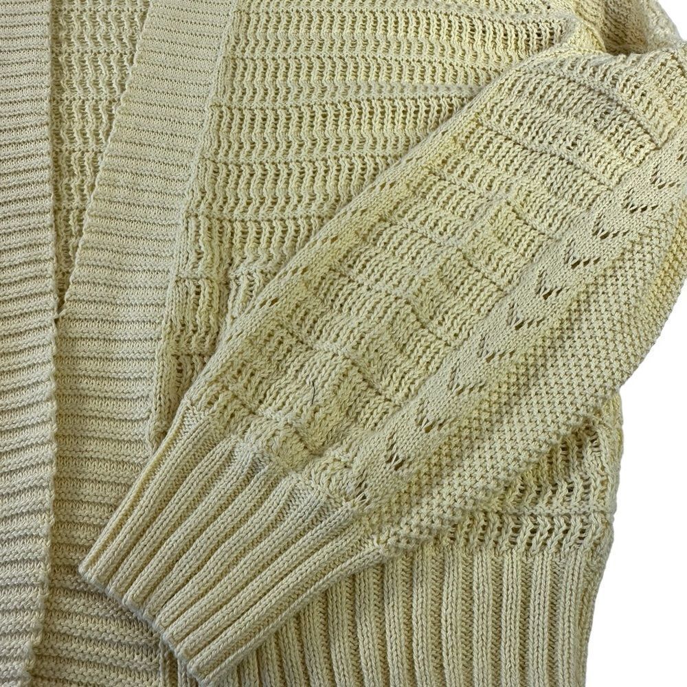 Wild Fable Butter Yellow Knit Open Front Oversized Cardigan, Small - Picture 8 of 12
